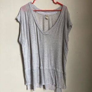 Free People white oversized t-shirt
